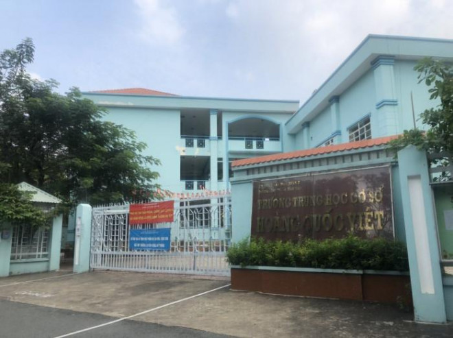 Trường THCS Hoàng Quốc Việt - Nơi xảy ra vụ việc.