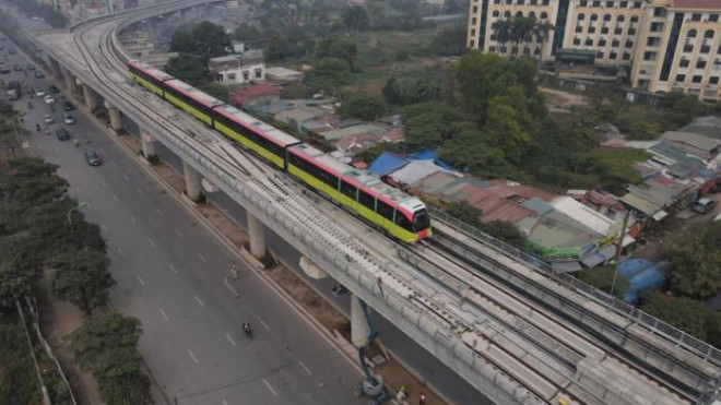 Tuyến metro Nhổn - ga Hà Nội có 10 đoàn tàu, được chế tạo tại Pháp