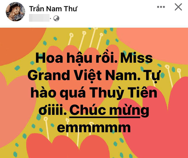 Nam Thư hạnh phúc vỡ òa gọi tên Thùy Tiên