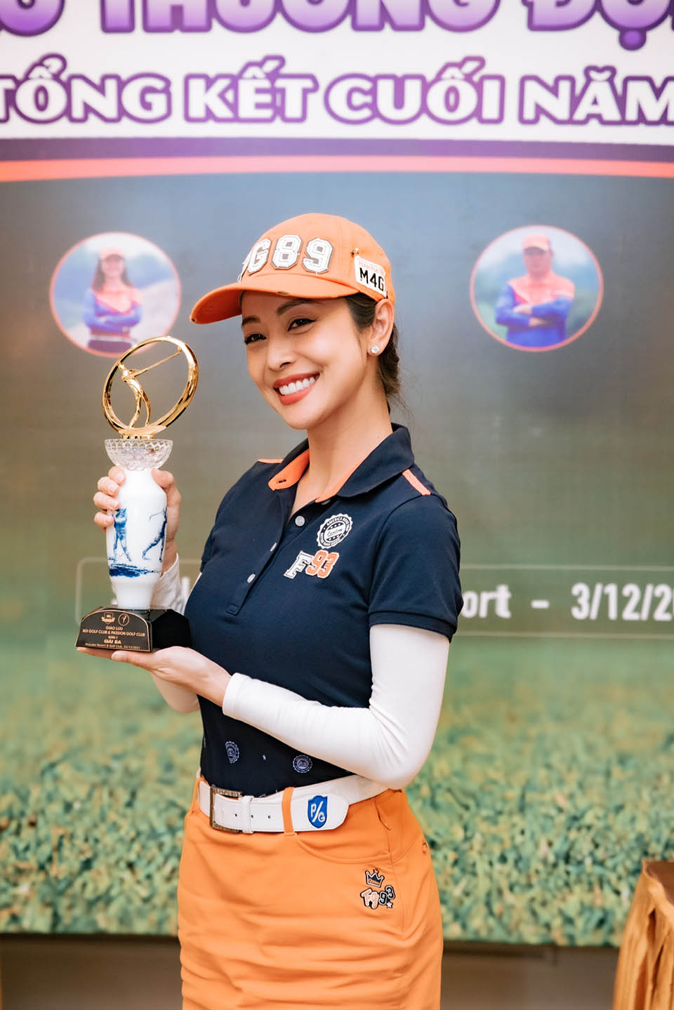 Jennifer Phạm ẵm chiếc cup danh giá tại giải golf