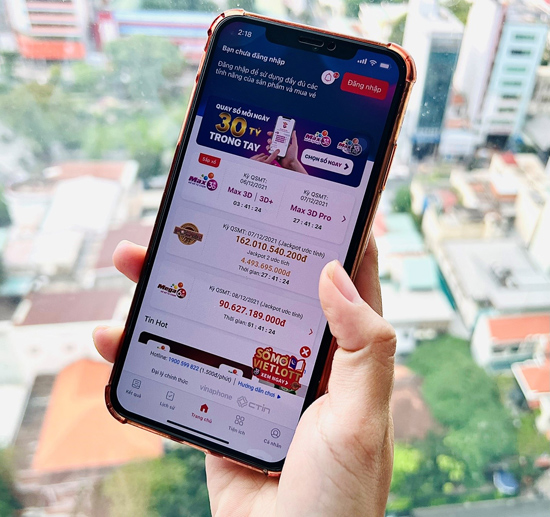 Các sản phẩm xổ số đang có trên Vietlott SMS.