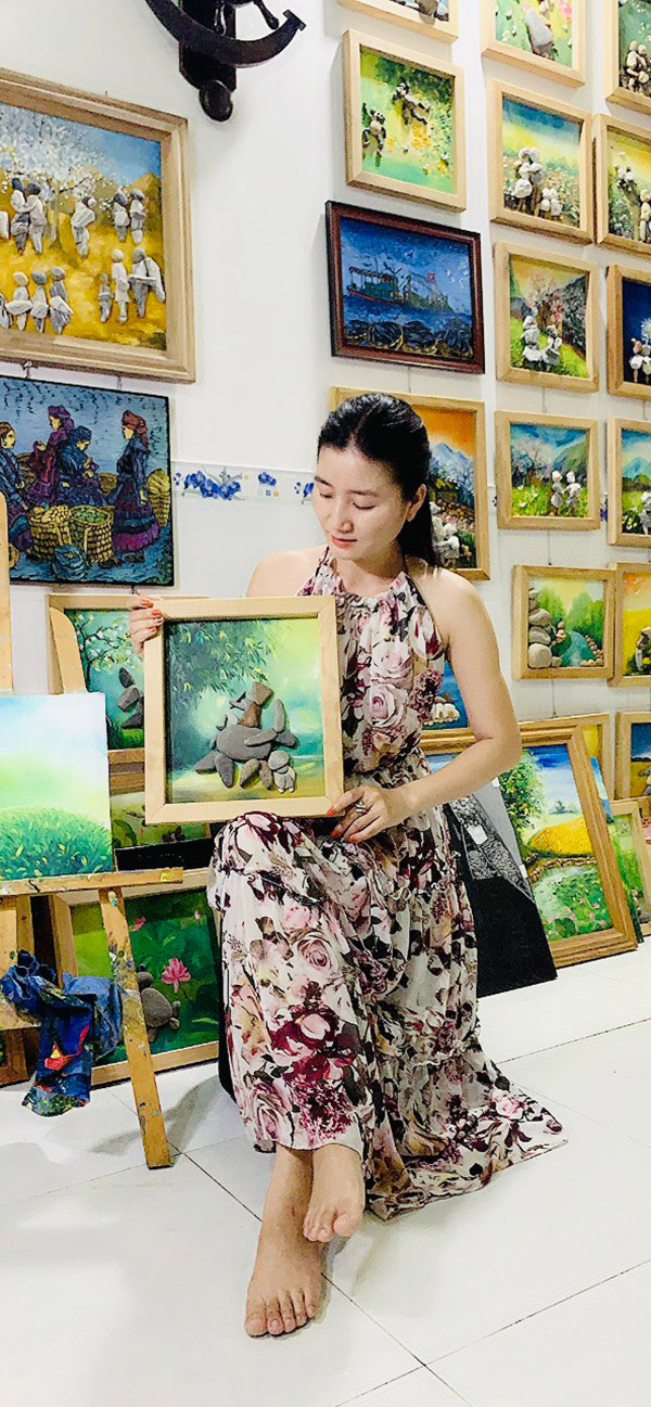 Hình ảnh đời thường của họa sĩ