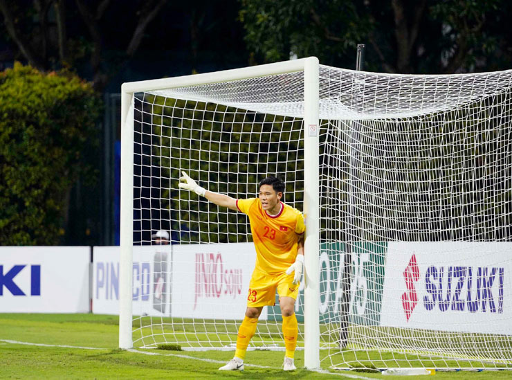 Thủ thành người Nghệ An đang nỗ lực khẳng định mình ở ĐT Việt Nam tại AFF Cup 2021