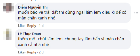 Nhiều người dùng mạng kêu gọi nhau cùng trồng cây, tạo màn chắn xanh.