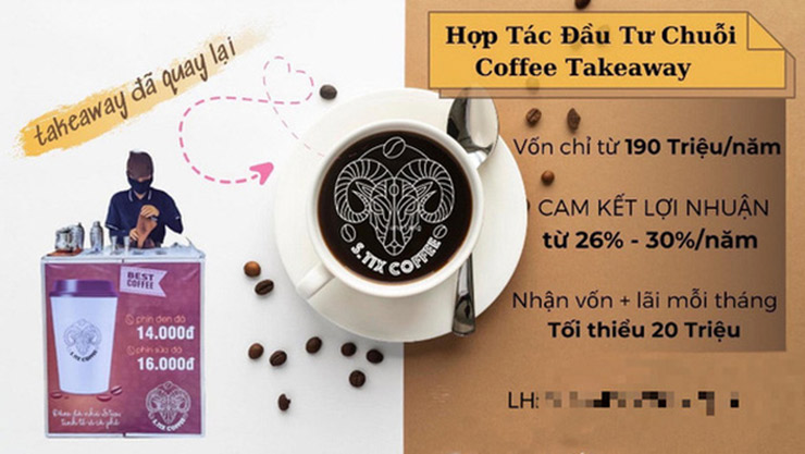 Quảng cáo kêu gọi đầu tư của S.Tix Coffee