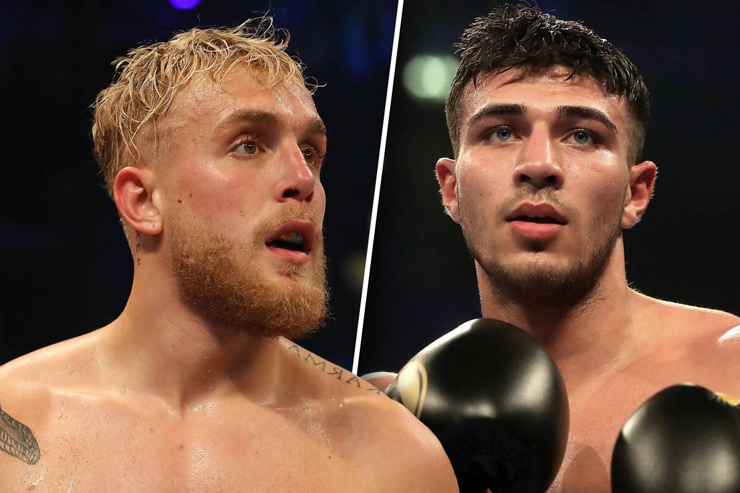 Tommy Fury (phải) xin hủy đấu Jake Paul (trái) vì gặp chấn thương nặng