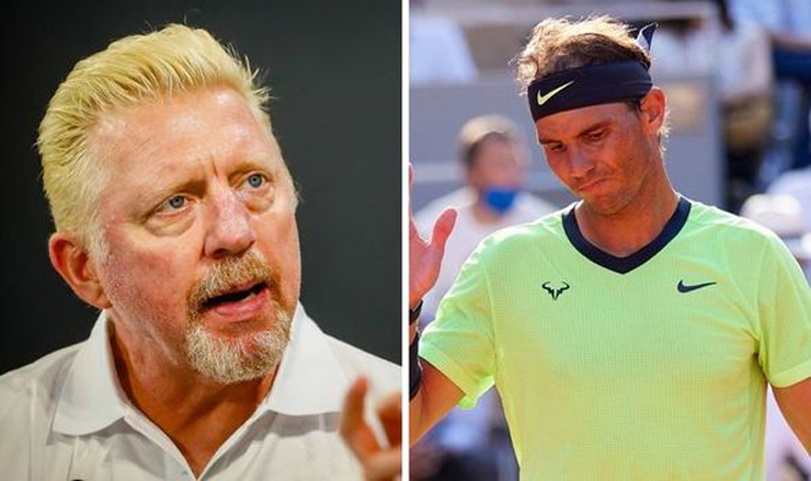 Becker (trái) tôn trọng quan điểm của Nadal nhưng tỏ ra không đồng tình