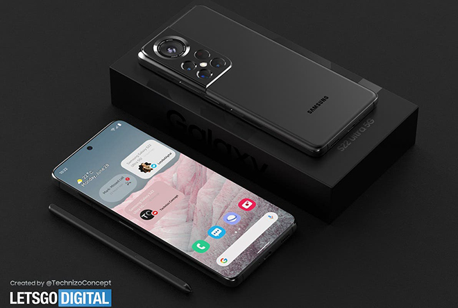 Ảnh concept Galaxy S22 Ultra/ Galaxy S22 Note.