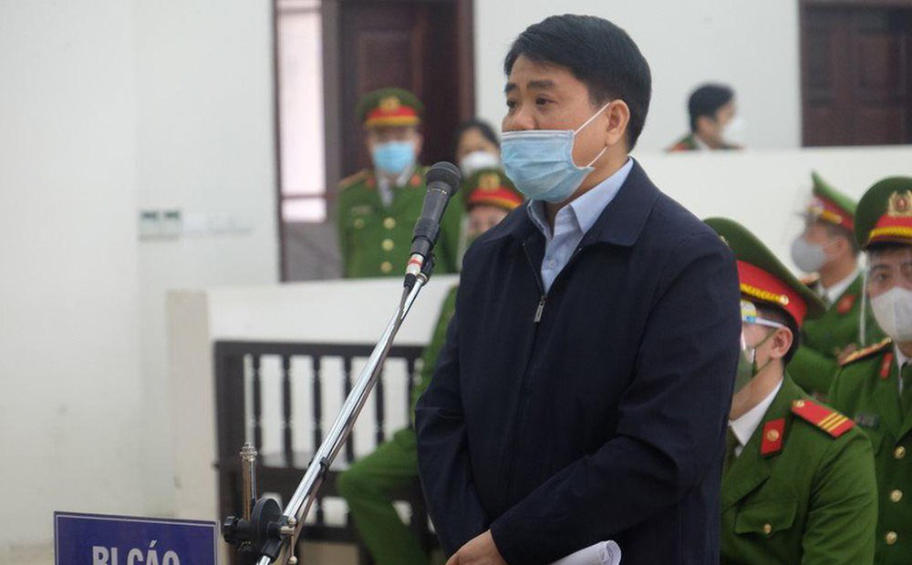 Bị cáo Nguyễn Đức Chung tại phiên toà.
