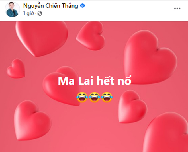 Nam diễn viên hài Chiến Thắng đưa ra dự đoán hai cầu thủ Quang Hải, Công Phượng ghi bàn và đúng như dự đoán của anh, đó là hai cầu thủ giúp đội tuyển Việt Nam dẫn 2-0 khi hết hiệp 1