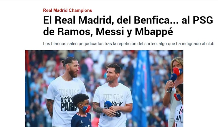 Real Madrid có dịp gặp lại Ramos, Messi