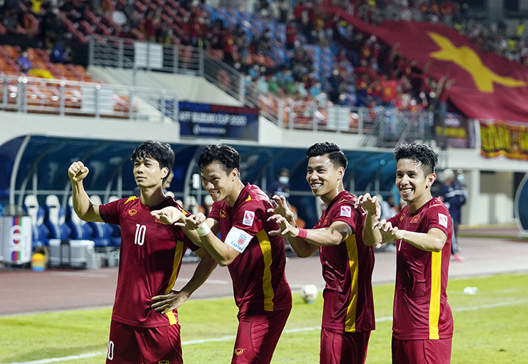 Trận thắng Malaysia giúp ĐT Việt Nam có cùng 6 điểm với Indonesia và Malaysia ở bảng B.