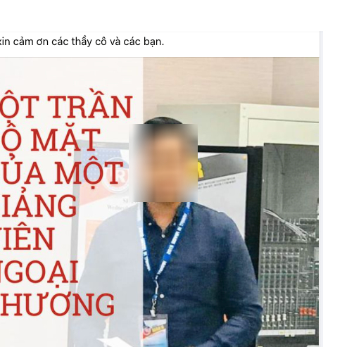 Thông tin tố&nbsp;giảng viên đăng tải lên mạng xã hội Facebook nhận được sự quan tâm.