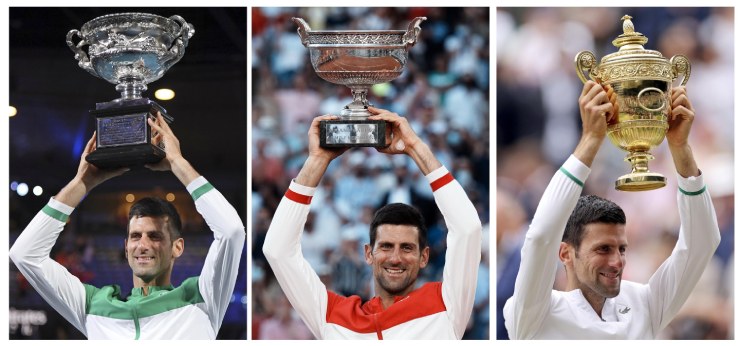 Djokovic trải qua mùa giải 2021 thành công rực rỡ