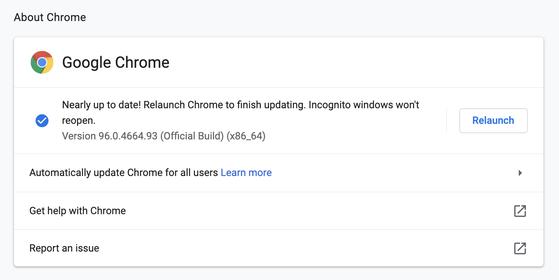 Cập nhật trình duyệt Google Chrome lên phiên bản mới nhất. Ảnh: MINH HOÀNG