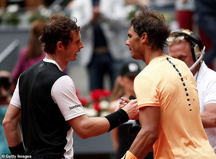 Andy Murray và Rafael Nadal sẽ lần đầu tiên sau 5 năm đối đầu nhau kể từ lần gần nhất đã diễn ra tại bán kết Madrid Masters 2016 khi tay vợt người Scotland xuất sắc thắng "Vua đất nện" 7-5, 6-4