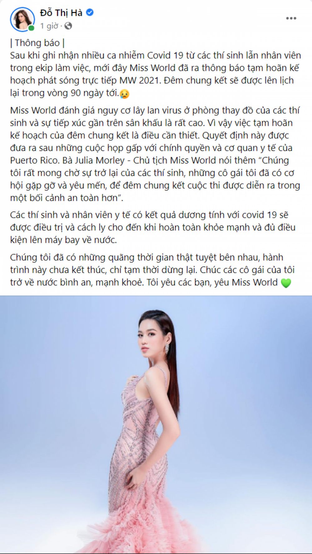 Hoãn đêm thi chung kết Miss World 2021 vào phút chót vì lý do bất ngờ - 1