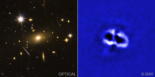HÌnh ảnh cho thấy các lỗ thủng vũ trụ bí ẩn - Ảnh: Chandra/NASA