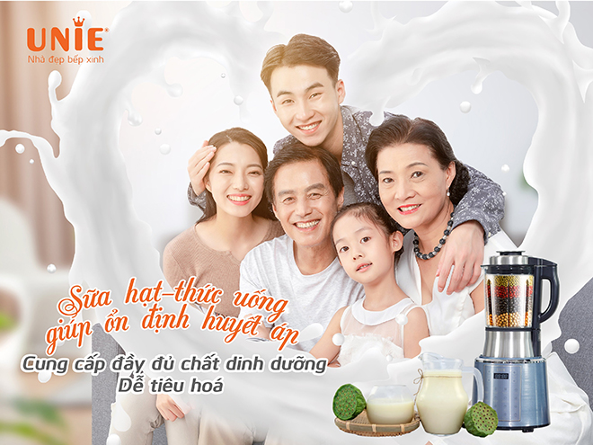 Sữa hạt - thức uống hỗ trợ ổn định huyết áp