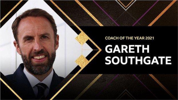 HLV Gareth Southgate cũng giành chiến thắng ở hạng mục "HLV của năm"