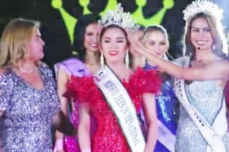 "Hoa hậu nhí" 14 tuổi cao 1m68 đăng quang “Miss Eco Teen International”