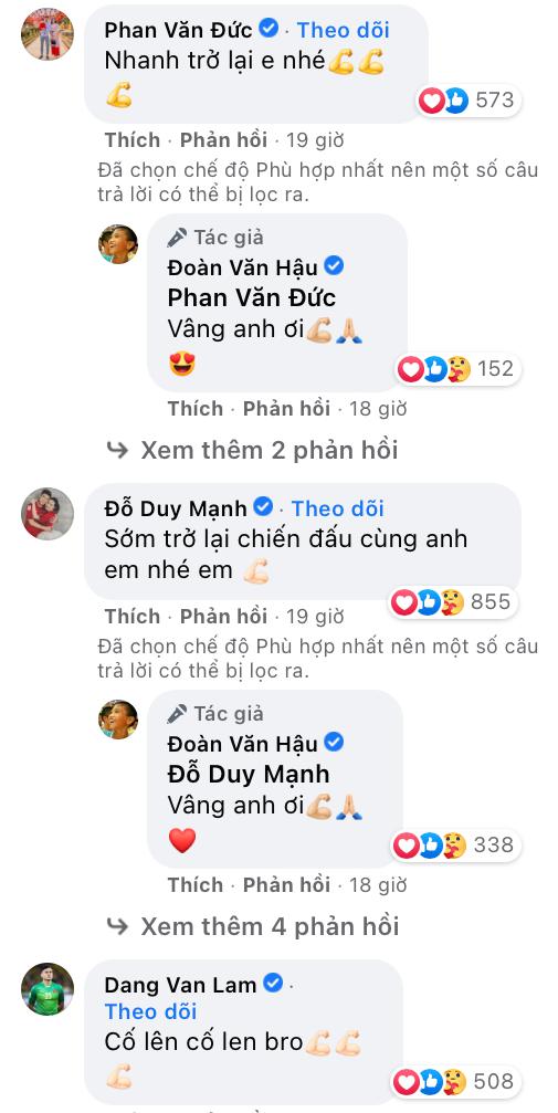 Hình ảnh mới nhất của Đoàn Văn Hậu sau khi phẫu thuật, lời chúc của các đồng đội hút tương tác mạnh - 2