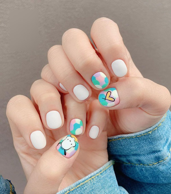 Loạt nail xinh xắn cho nàng móng tay ngắn tha hồ điệu - 5