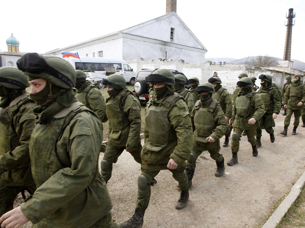 Binh sĩ Nga hiện diện trên bán đảo Crimea năm 2014.