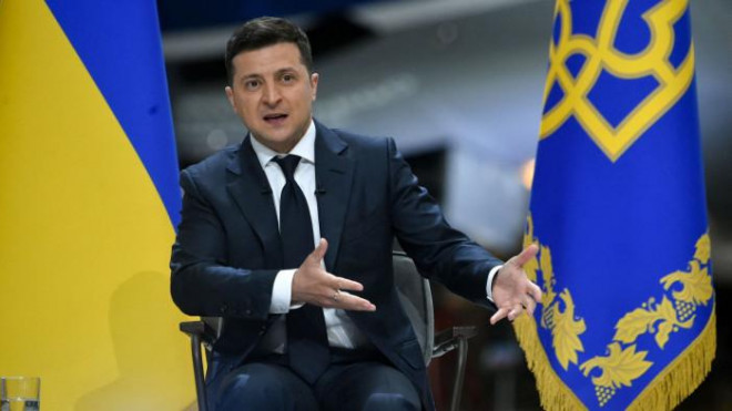 Tổng thống Ukraine Volodymyr Zelensky.