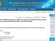 Tin tức trong ngày - Bộ KH-CN thông tin chi tiết về bộ kit xét nghiệm của Công ty Việt Á