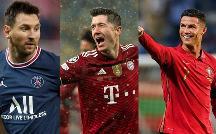 Messi, Lewandowski và Ronaldo sẽ cạnh tranh giải Globe Soccer Awards