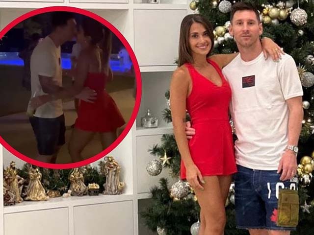 Khoảnh khắc ngày Giáng Sinh của Messi và&nbsp;Antonella&nbsp;