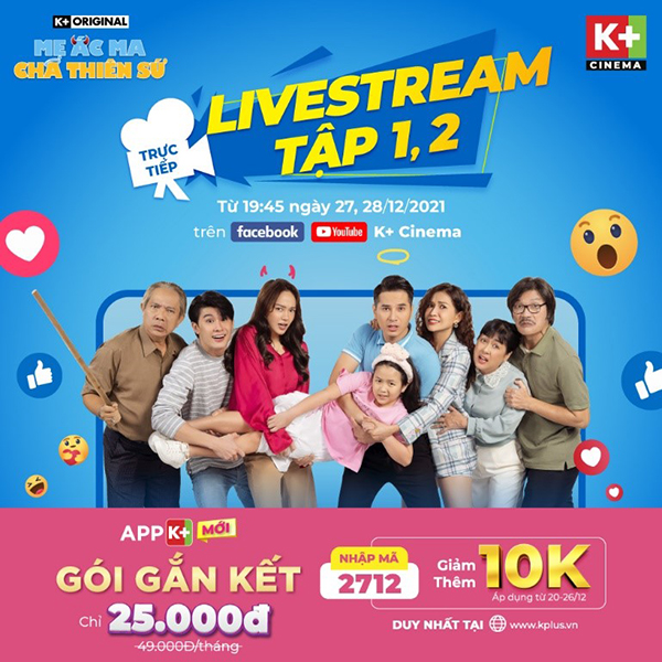 Tập mới nhất của phim tiếp tục được công chiếu trên trang Fanpage và kênh Youtube K+ Cinema