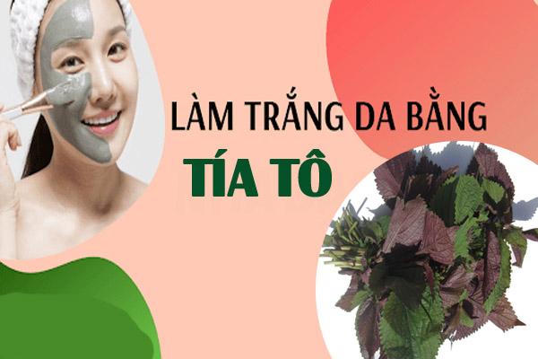 Dưỡng da với mặt nạ từ tía tô