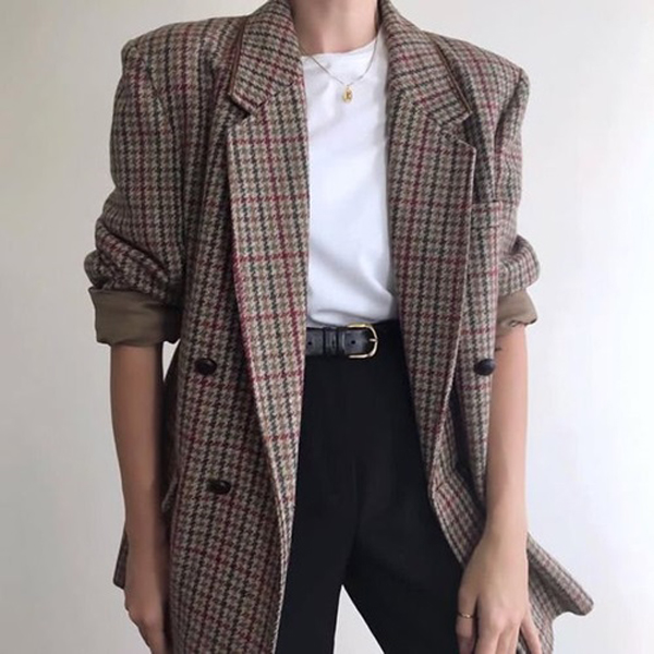 Những kiểu áo blazer kẻ caro siêu đẹp bạn gái nhất định phải có - 10