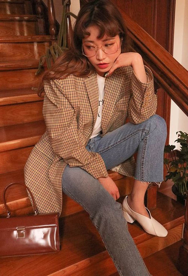 Những kiểu áo blazer kẻ caro siêu đẹp bạn gái nhất định phải có - 14