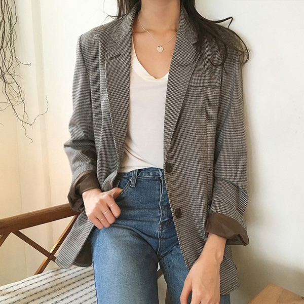 Những kiểu áo blazer kẻ caro siêu đẹp bạn gái nhất định phải có - 13
