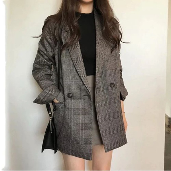 Những kiểu áo blazer kẻ caro siêu đẹp bạn gái nhất định phải có - 4