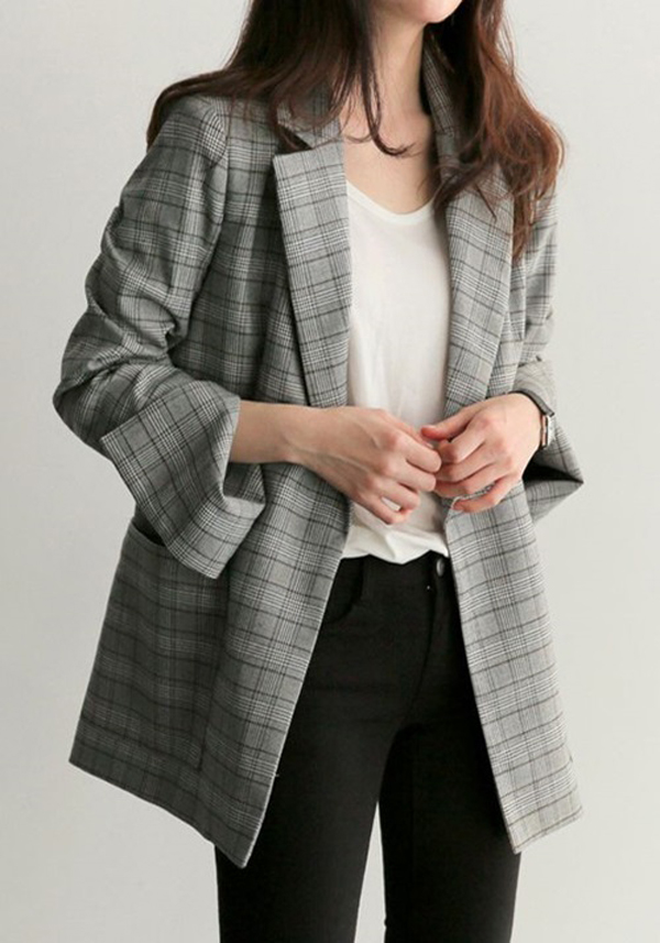 Những kiểu áo blazer kẻ caro siêu đẹp bạn gái nhất định phải có - 7