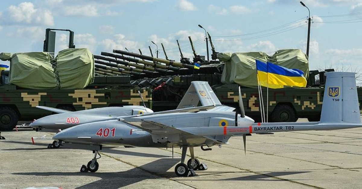 Các UAV Bayraktar TB2 được Ukraine mua của Thổ Nhĩ Kỳ.