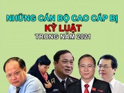 Tin tức trong ngày - Infographic: Những cán bộ cao cấp bị kỷ luật trong năm 2021