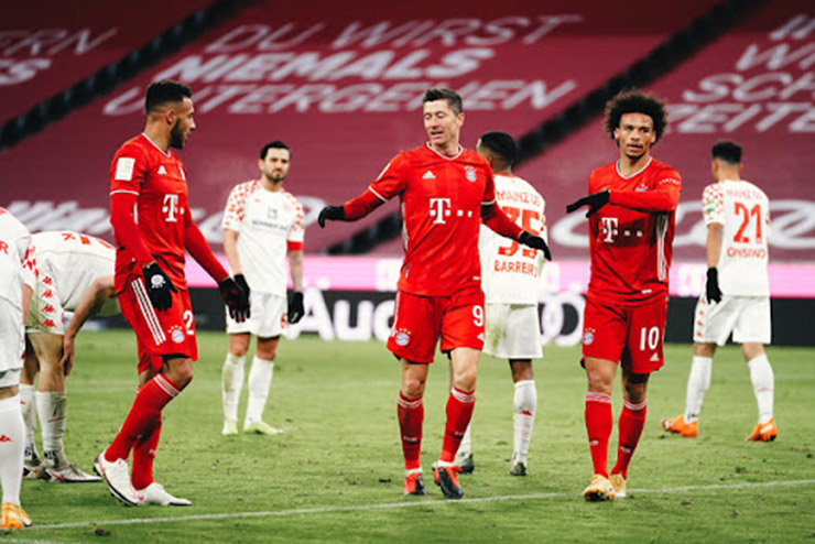 Bayern Munich thắng ngược dù đã bị Mainz 05 dẫn trước đến 2 bàn