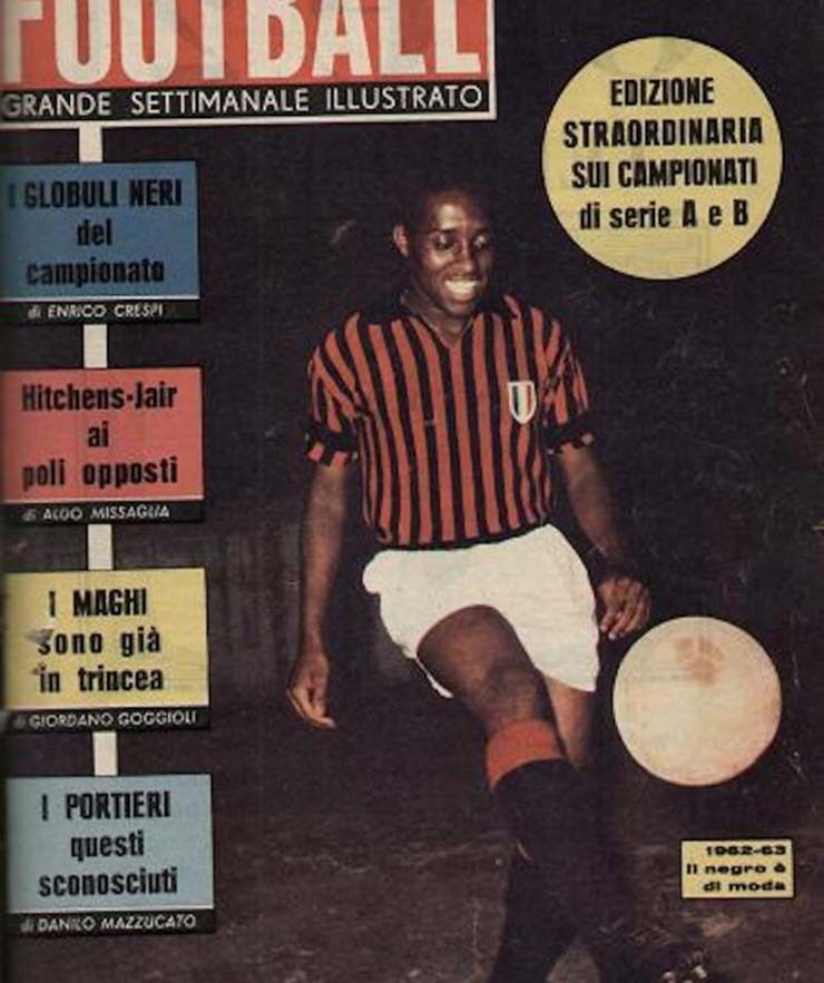 Germano trên bìa tạp chí bóng đá Italia sau khi gia nhập AC Milan