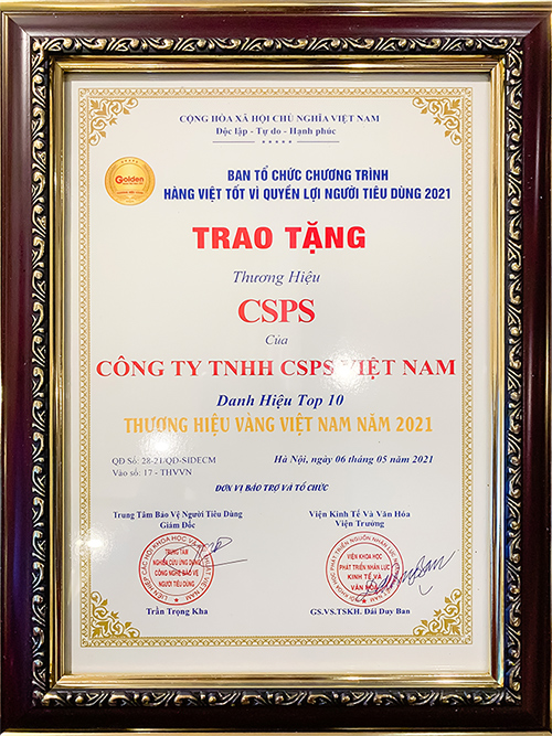 CSPS lọt top 10 “Thương hiệu vàng Việt Nam năm 2021” - 1