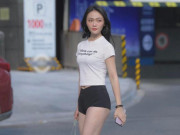 Thời trang - Nàng hot girl thu hút ánh nhìn vì mặc biker short dạo phố