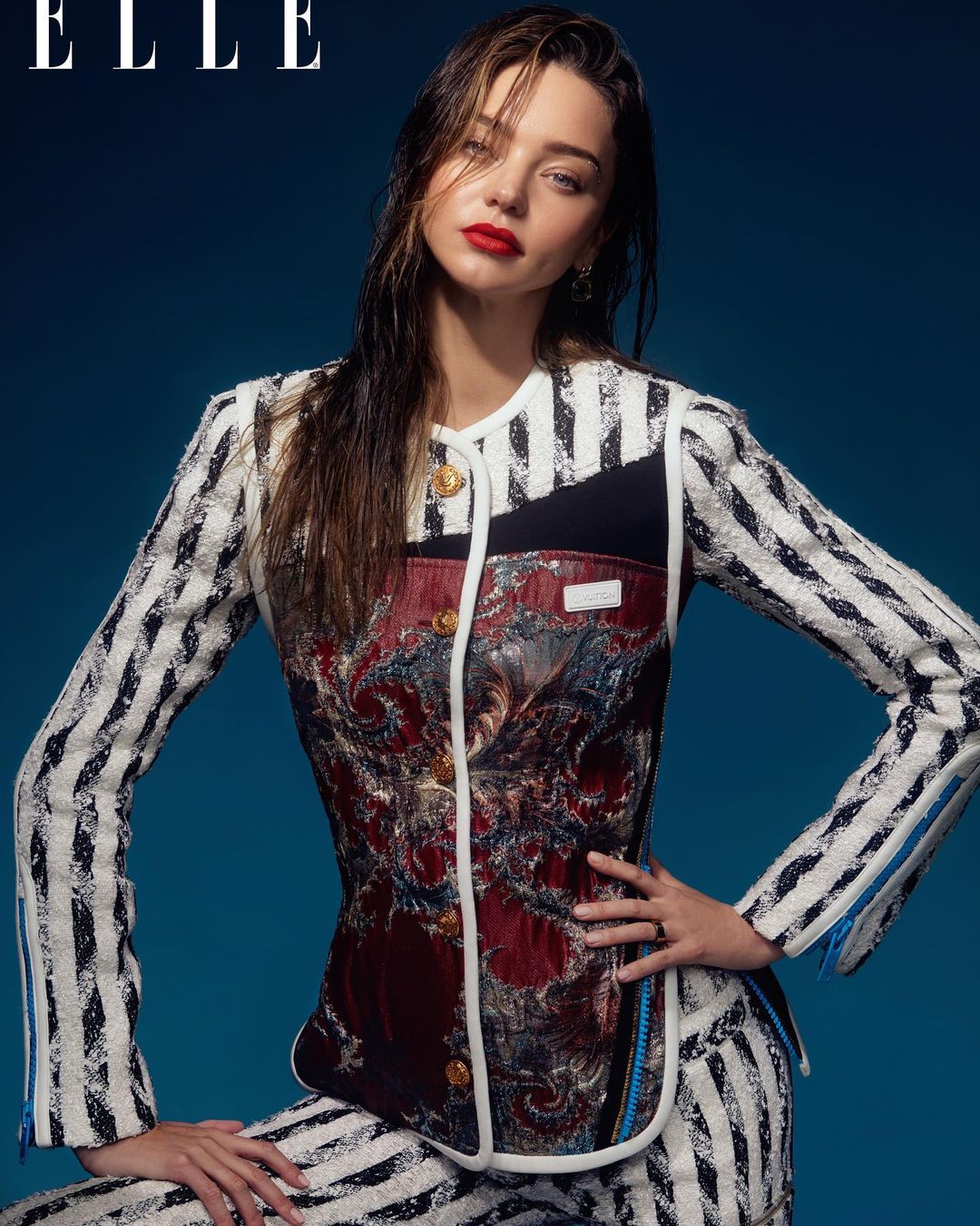 Miranda Kerr xuất hiện trên trang bìa kỷ niệm 25 năm tạp chí Elle Ấn Độ.