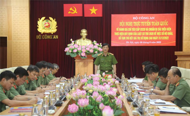 Thứ trưởng Nguyễn Duy Ngọc phát biểu tại hội nghị. Ảnh: BCA