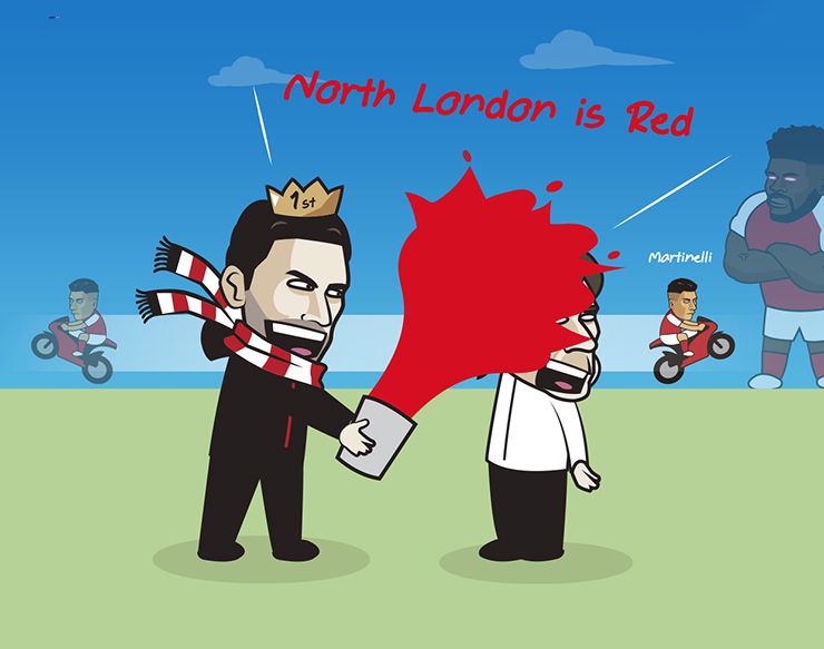 Arsenal khẳng định ở Bắc London chỉ có duy nhất màu đỏ.