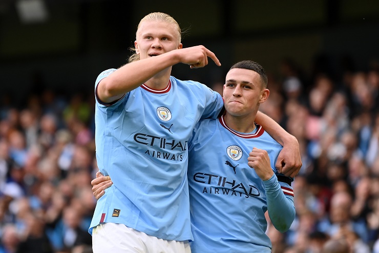 Foden cùng Haaland ghi hat-trick vào lưới MU