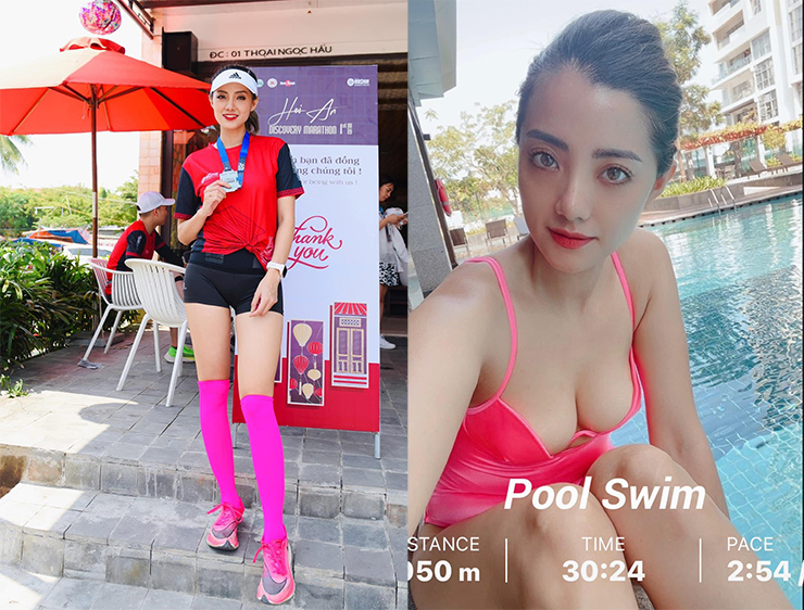 Nguyễn Thị Thu Hiền là hot girl khá nổi tiếng trong làng chạy bộ Việt Nam khi góp mặt ở khá nhiều giải Marathon lớn trong nước. Người đẹp gây chú ý bởi nụ cười tỏa nắng, gương mặt xinh xắn, vóc dáng nóng bỏng và chiều cao 1m67 ấn tượng.